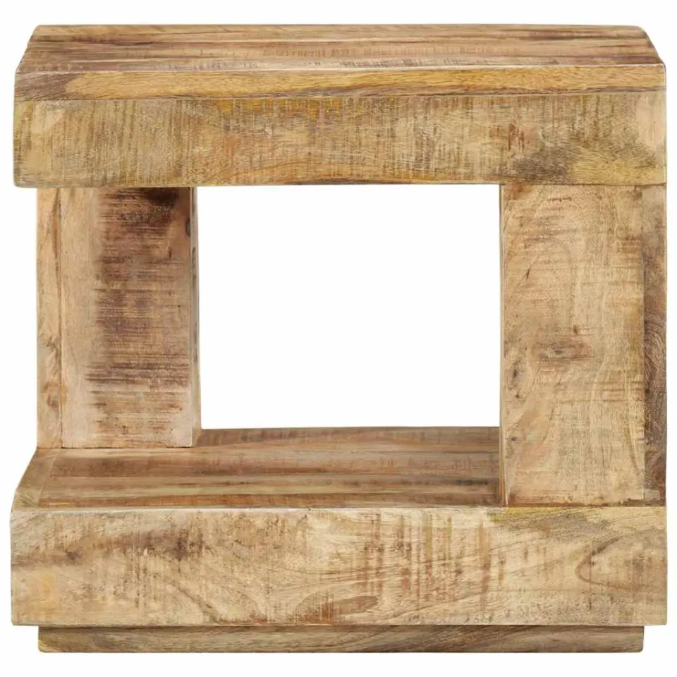 vidaXL Salontafel 45x45x40 cm massief mangohout Bruin