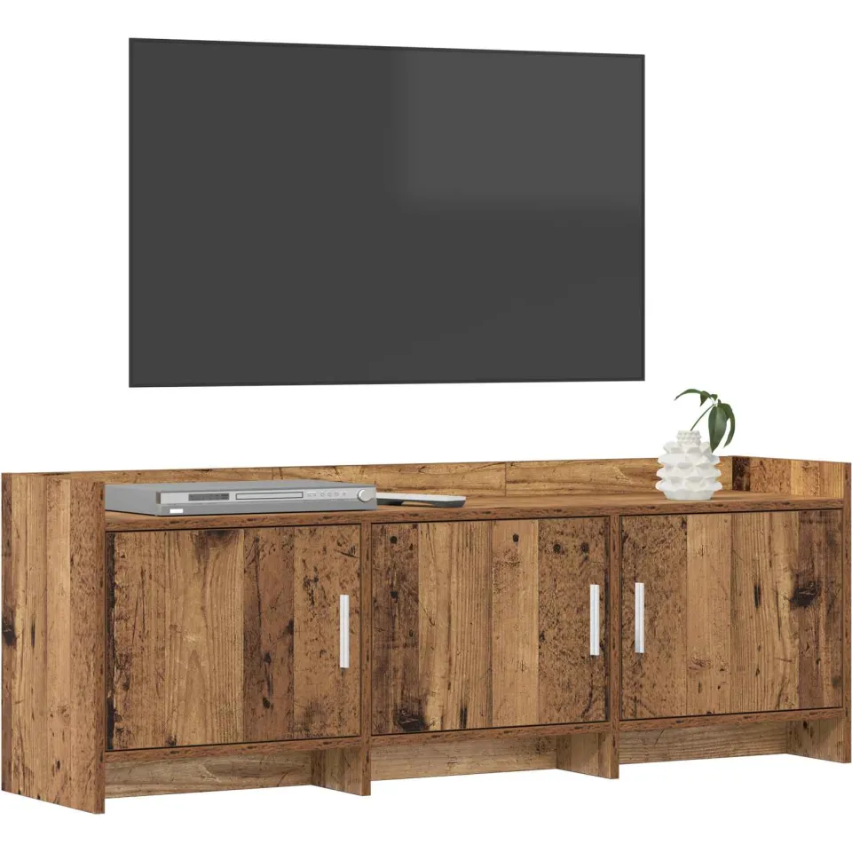 vidaXL TV-kast 130 x 33 x 47 cm Oud hout Bewerkt hout bruin, foto 3