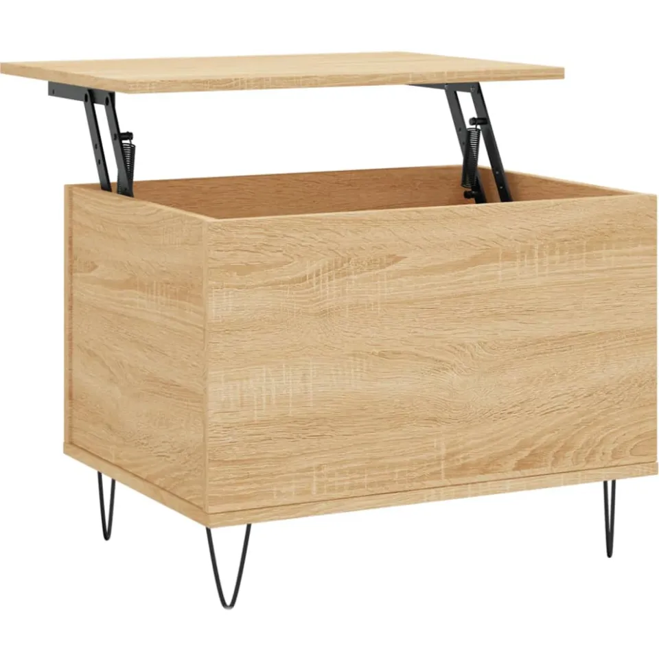 vidaXL Salontafel 60x44,5x45 cm bewerkt hout sonoma eikenkleurig, foto 3