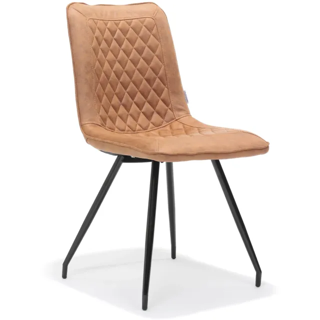 eetkamerstoel Koen cognac Bruin