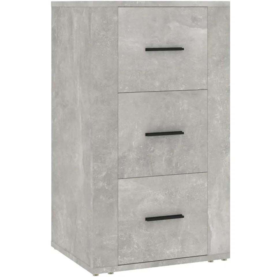 vidaXL Dressoir 40x33x70 cm bewerkt hout betongrijs