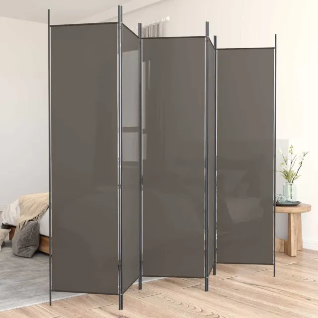 vidaXL Kamerscherm met 5 panelen 250x200 cm stof antracietkleurig, foto 2