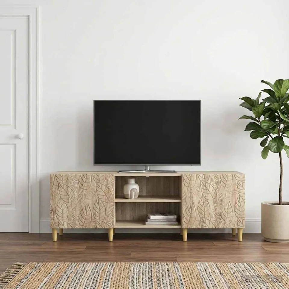 vidaXL TV-kast 150 x 31 x 50 cm Sonoma Eiken Bewerkt hout, foto 3