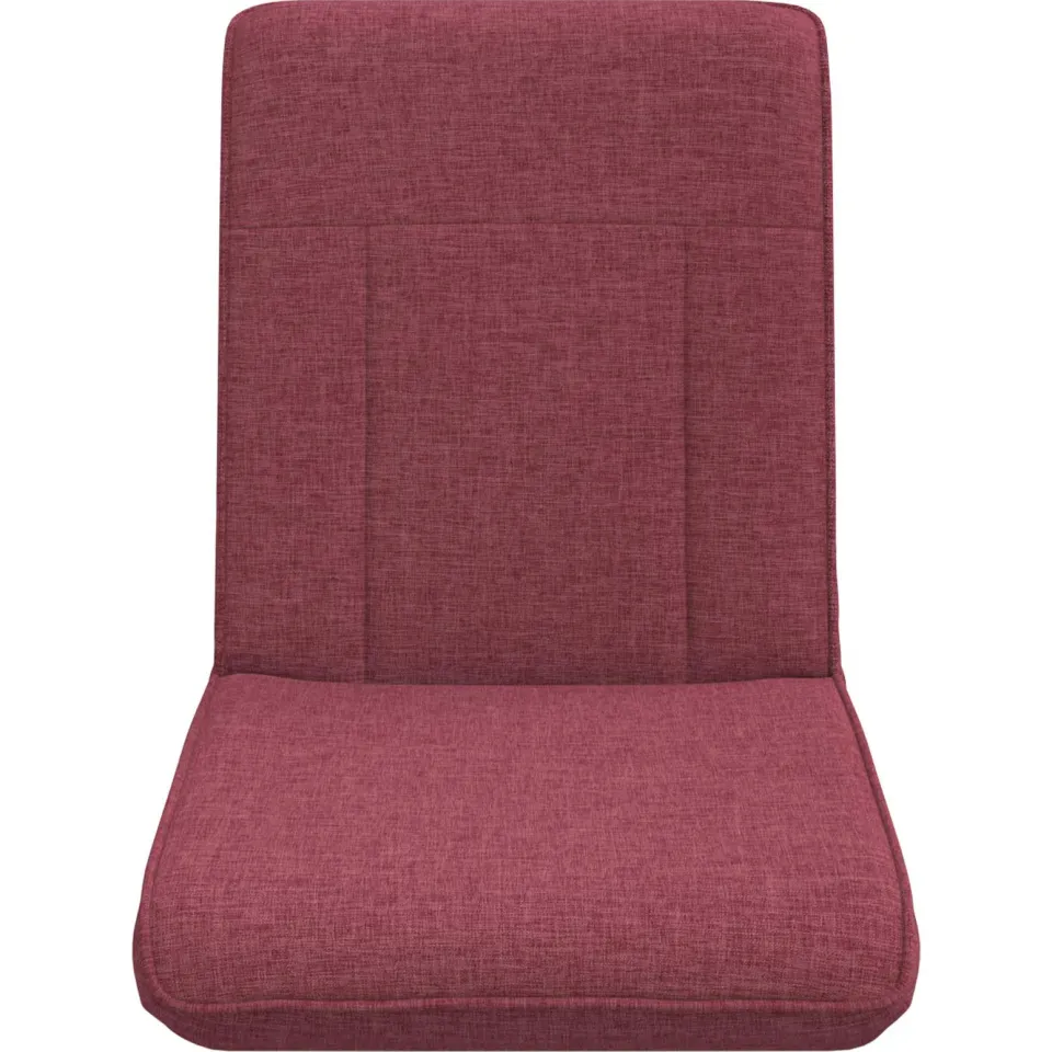 vidaXL Verstelbare vlo stoelen Wijnrood Stof, foto 4
