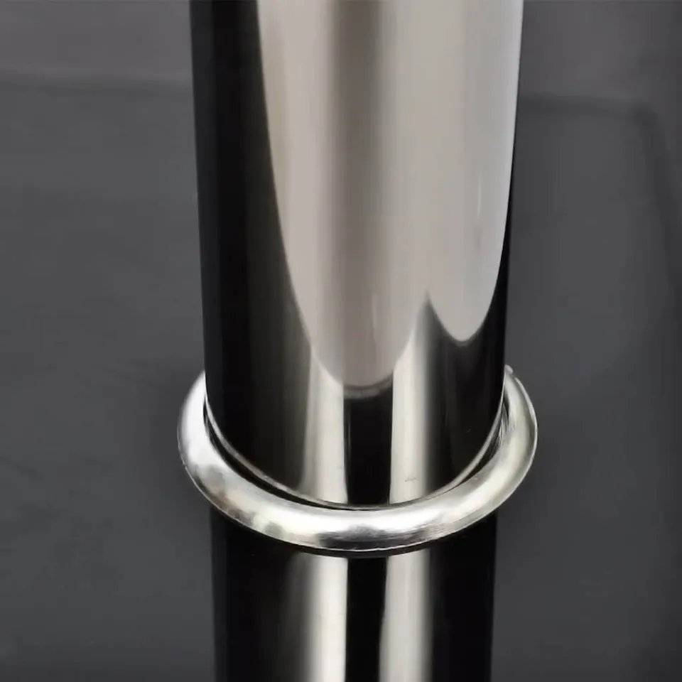 vidaXL Salontafel met 2 lagen glas zilver, foto 4