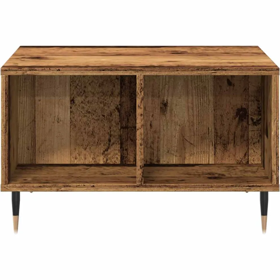 vidaXL Salontafel 60x50x36,5 cm bewerkt hout oud houtkleurig Bruin