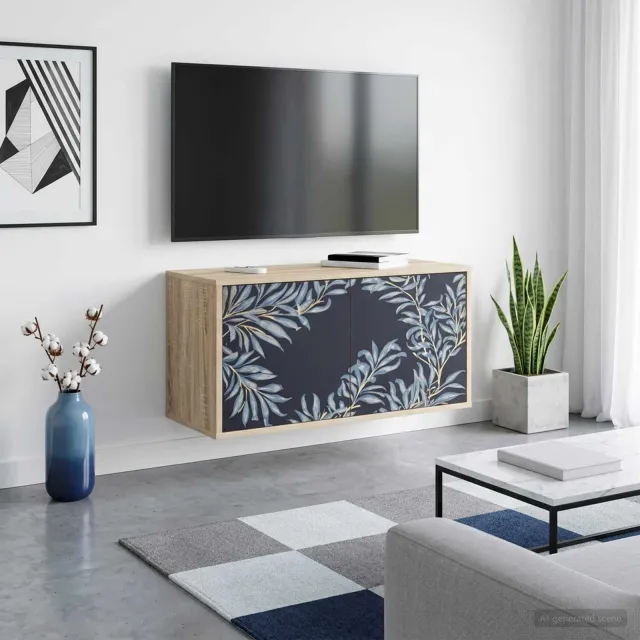 vidaXL Wandgemonteerd tv-meubel DOKKUM 69 x 33 x 40 cm Sonoma Eiken Bruin