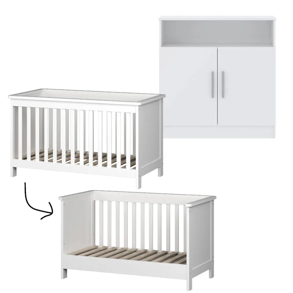 Cabino meegroei babykamer Texas Wit (2-delig), foto 7