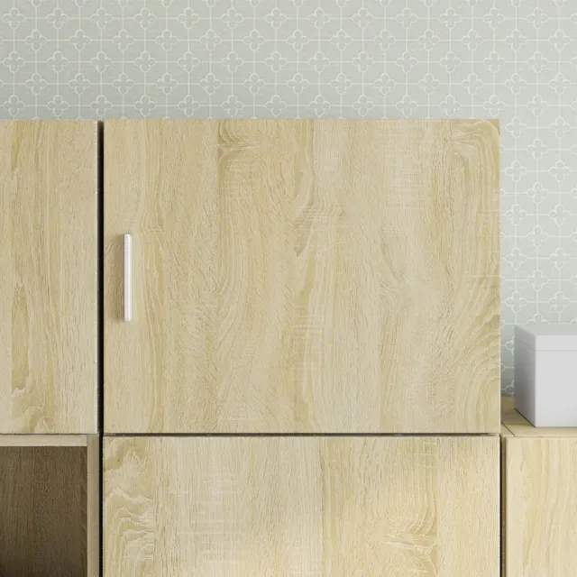 vidaXL Wandkast 50x42,5x40 cm bewerkt hout sonoma eikenkleurig Bruin
