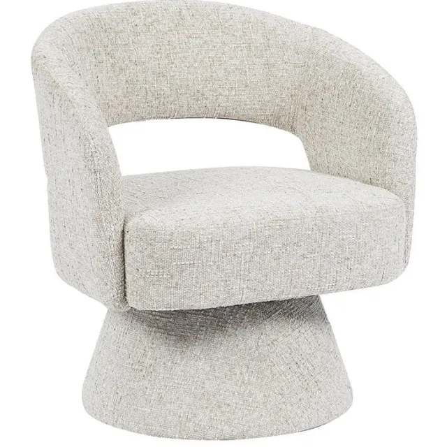 NordXL Fauteuil Josh draaibaar chenille taupe
