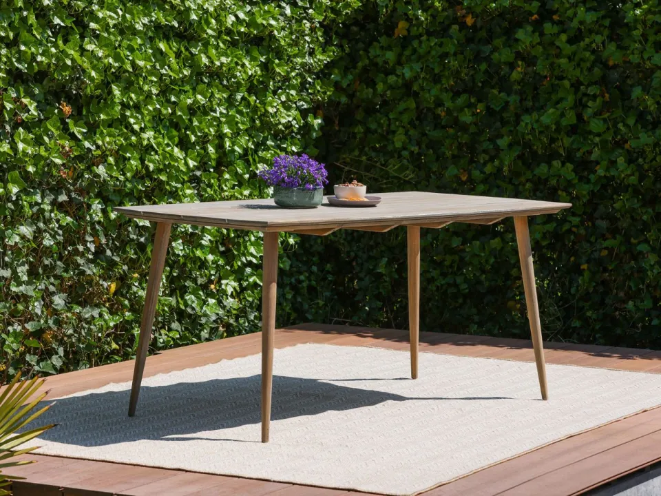 ROUGH Furniture ROUGH-K dining tuintafel 160x90x75cm bruin, foto 4