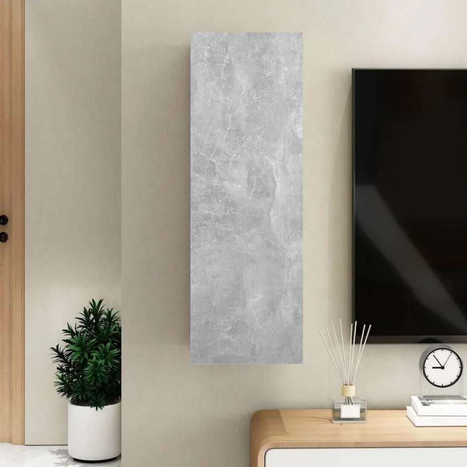 vidaXL Tv-meubel 30,5x30x90 cm bewerkt hout betongrijs grijs, foto 4