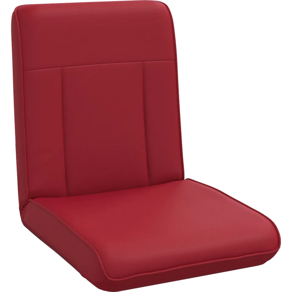 vidaXL Verstelbare vlo stoelen Wijnrood Kunstleer