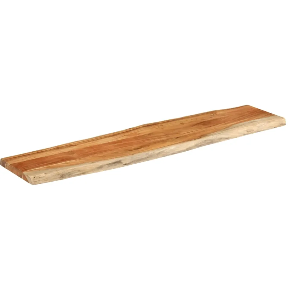 vidaXL Tafelblad rechthoekig natuurlijke rand 180x40x3,8 cm acaciahout bruin, foto 2