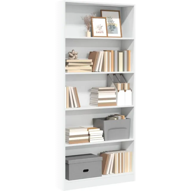 vidaXL Boekenkast 80x24x176 cm bewerkt hout wit