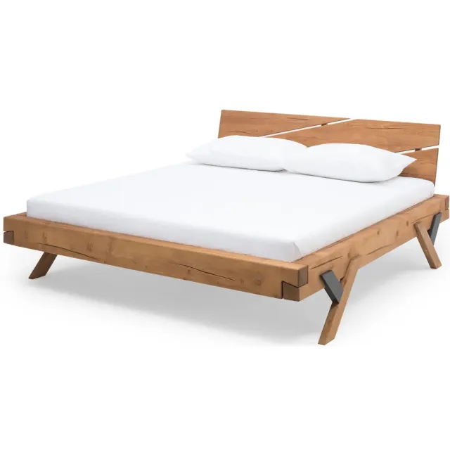 bed Resi vurenhout bruin