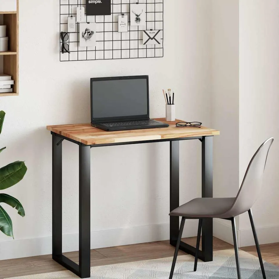 vidaXL Tafelblad rechthoekig 100x60x2 cm massief acaciahout bruin, foto 2