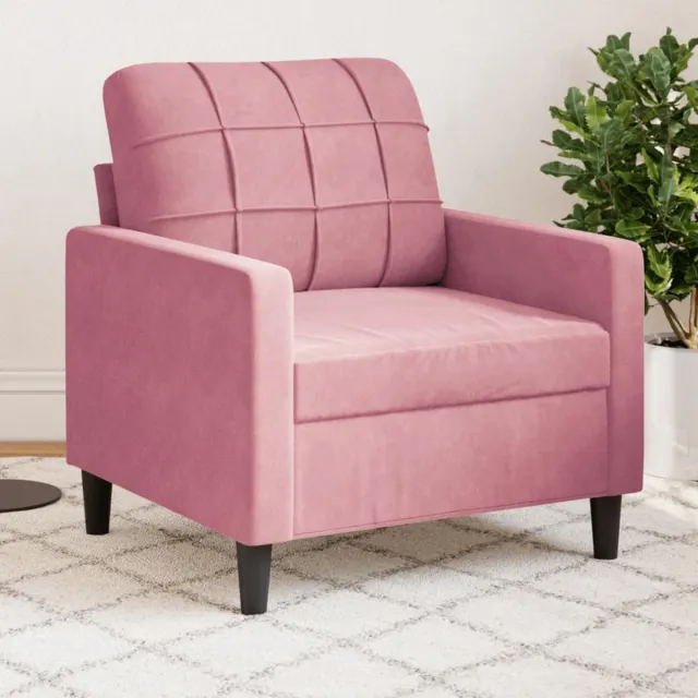 vidaXL Fauteuil - 60 - cm - fluweel - roze