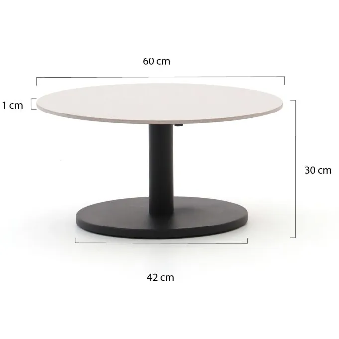 Manifesto Furniture Manifesto Monticano lounge tuintafel ø 60cm (h: 30cm) grijs, foto 2