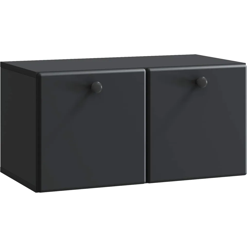 vidaXL Wandbeugel TV-kast 59,5 x 31 x 30 cm Zwart Bewerkt hout, foto 3