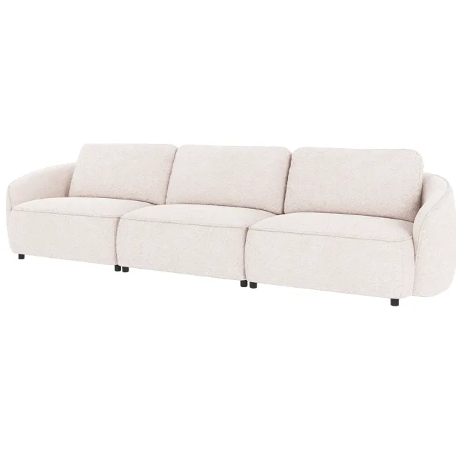 Rowico Home Norris gestoffeerde 4 zitsbank wit - 319 cm