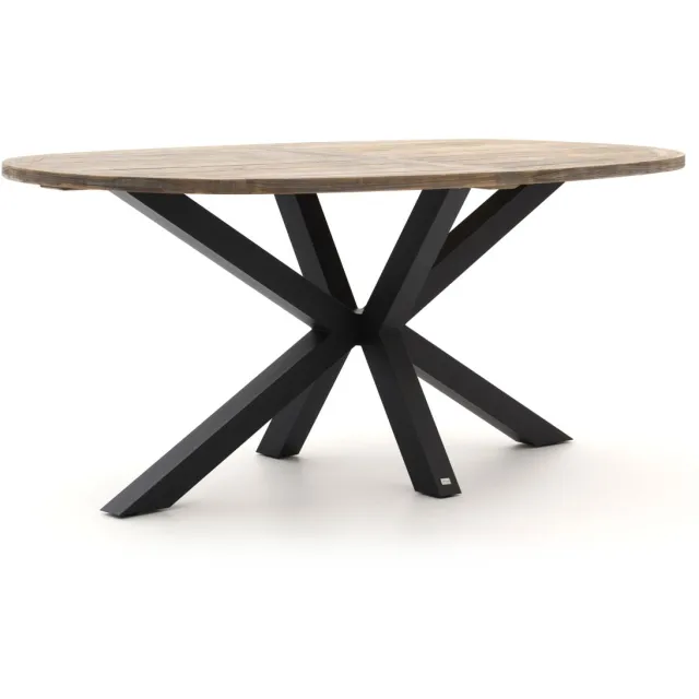 ROUGH Furniture ROUGH-Y Ellips high dining tuintafel 240x120cm Bruin