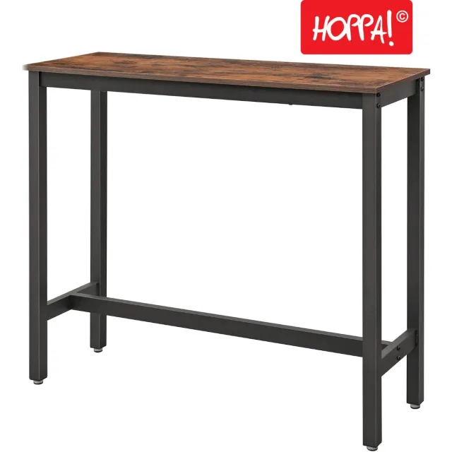 Hoppa! Vintage bartafel van metaal - Bruin - 110 x 40 x 100 cm (L x B x H)