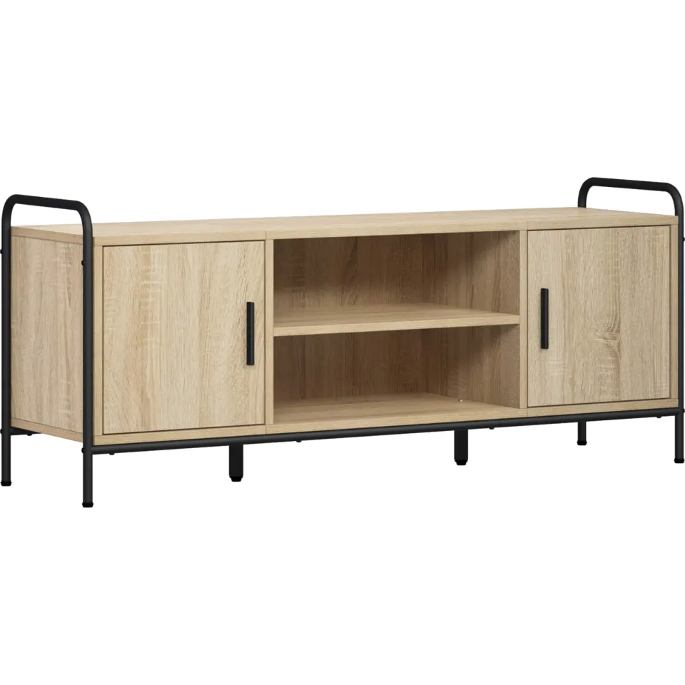 vidaXL Tv-meubel 119 x 33 x 50 cm Sonoma Eiken, foto 3