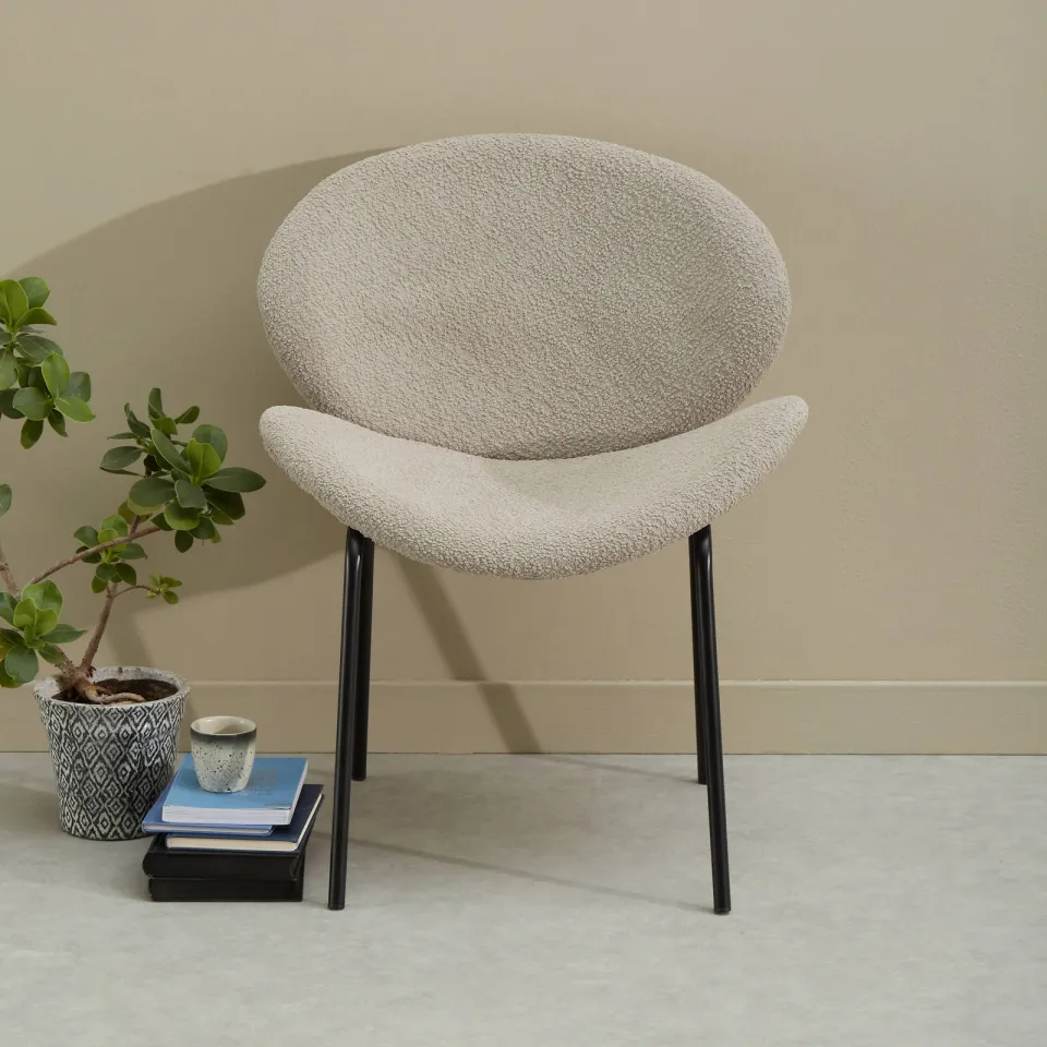 NOUS Living Noa eetkamerstoel taupe, foto 5
