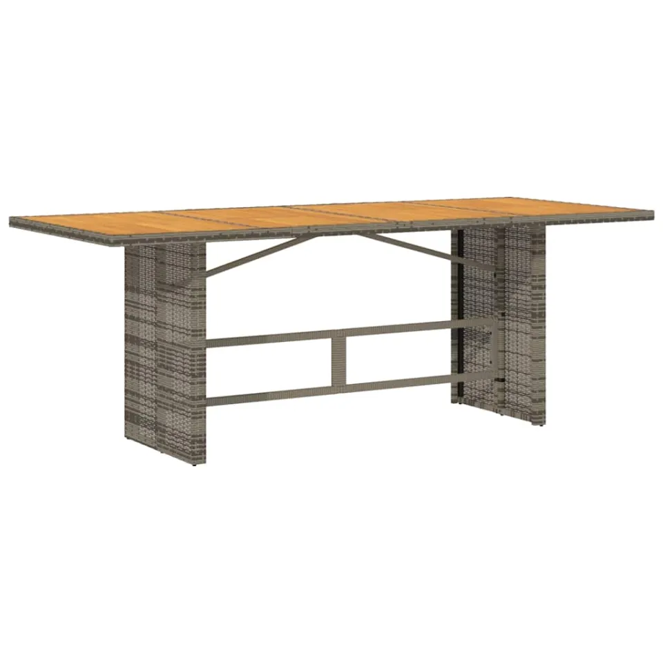 vidaXL 9-delige Tuinset met kussens poly rattan grijs, foto 3