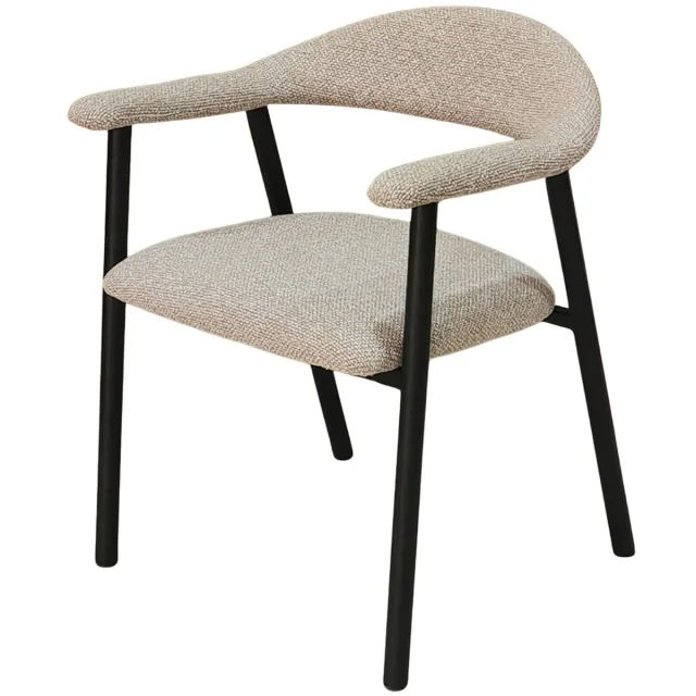 DS4U Quinn basic eetkamerstoel - zwart