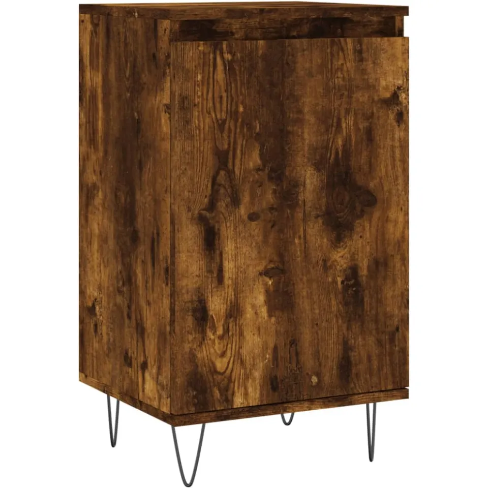 vidaXL Dressoir 40x35x70 cm bewerkt hout gerookt eikenkleurig, foto 3