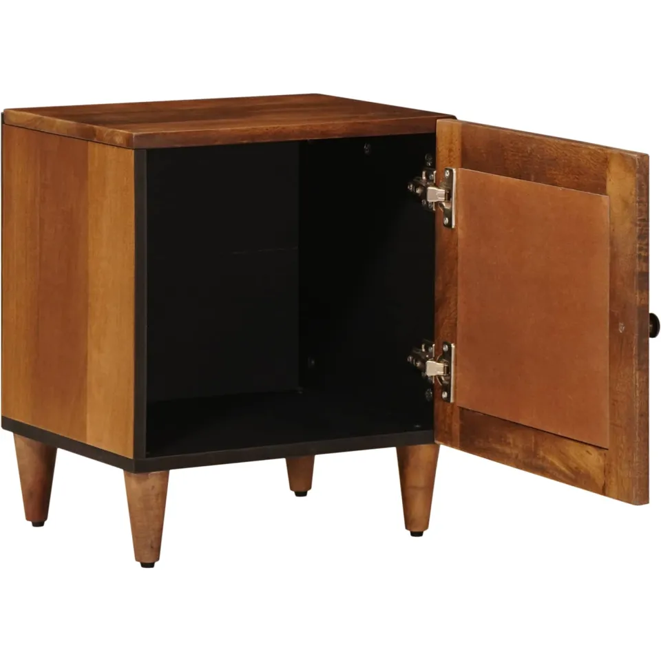 vidaXL Nachtkastje Bruin 40 x 33 x 46 cm Massief Mango Hout, foto 3