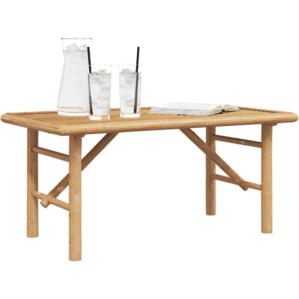 vidaXL Salontafel Bruin 90 x 50 x 43 cm Bamboe, foto 3