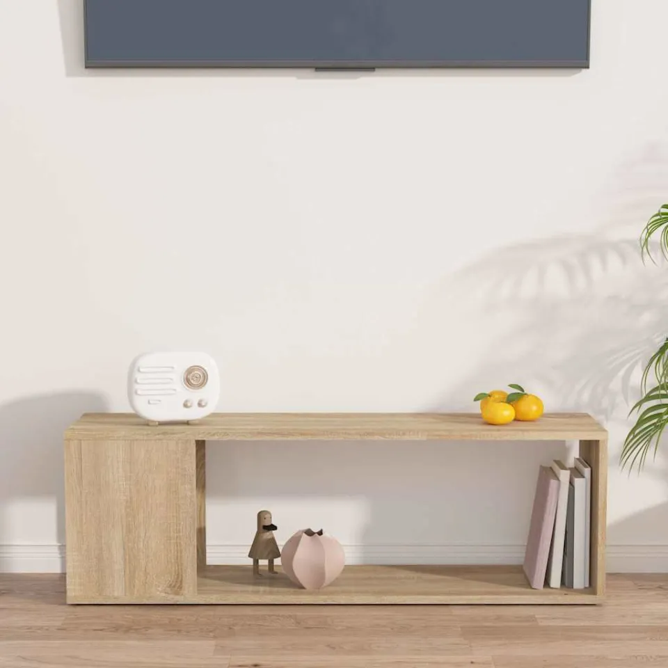 vidaXL Tv-meubel 100x24x32 cm bewerkt hout sonoma eikenkleurig, foto 3