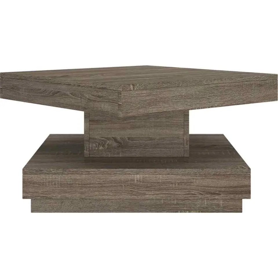 vidaXL Salontafel 60x60x35 cm MDF grijs, foto 4