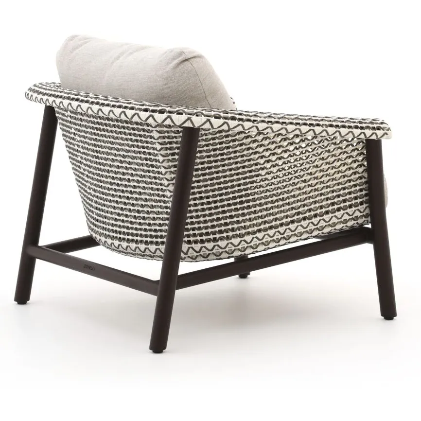 Zavelli Cuore stoel-bank loungeset 4-delig 5-zits taupe, foto 5