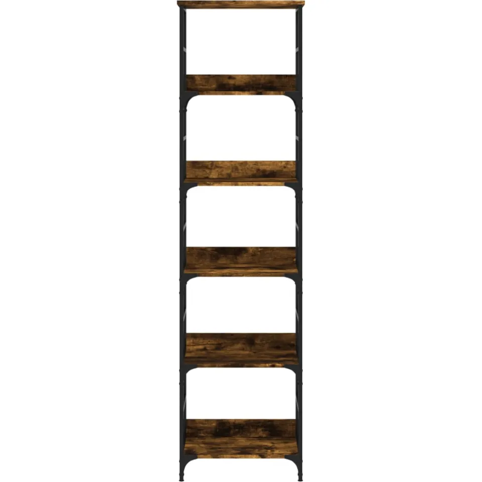 vidaXL Boekenrek 50x33x188,5 cm bewerkt hout gerookt eikenkleurig Bruin