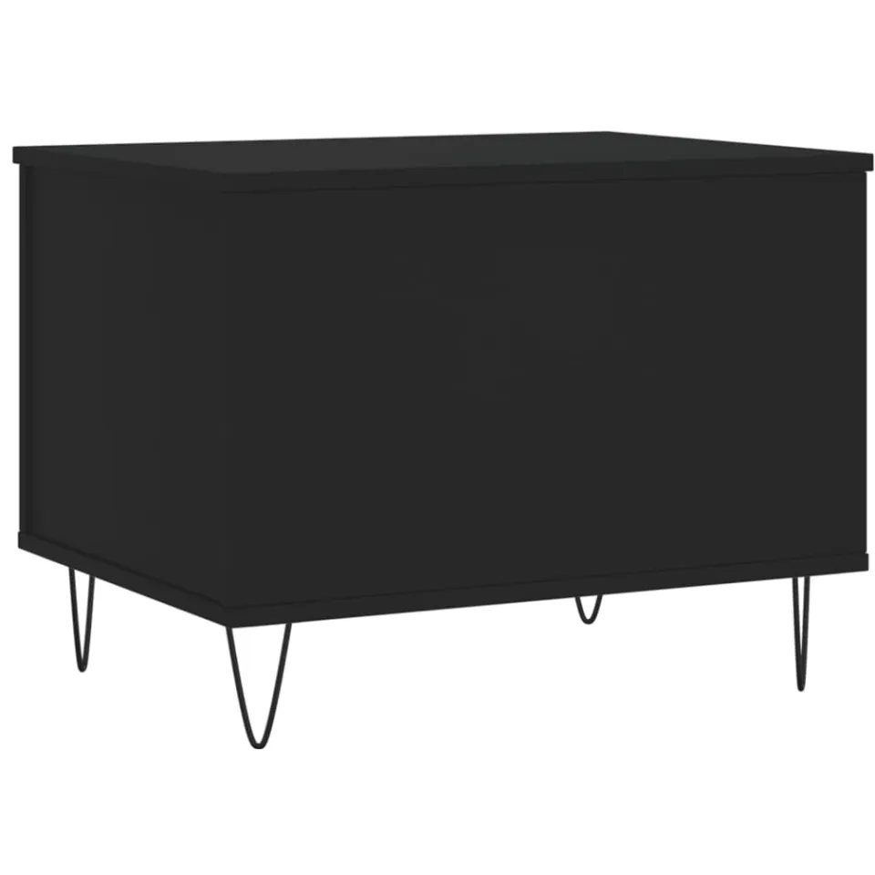 vidaXL Salontafel 60x44,5x45 cm bewerkt hout zwart