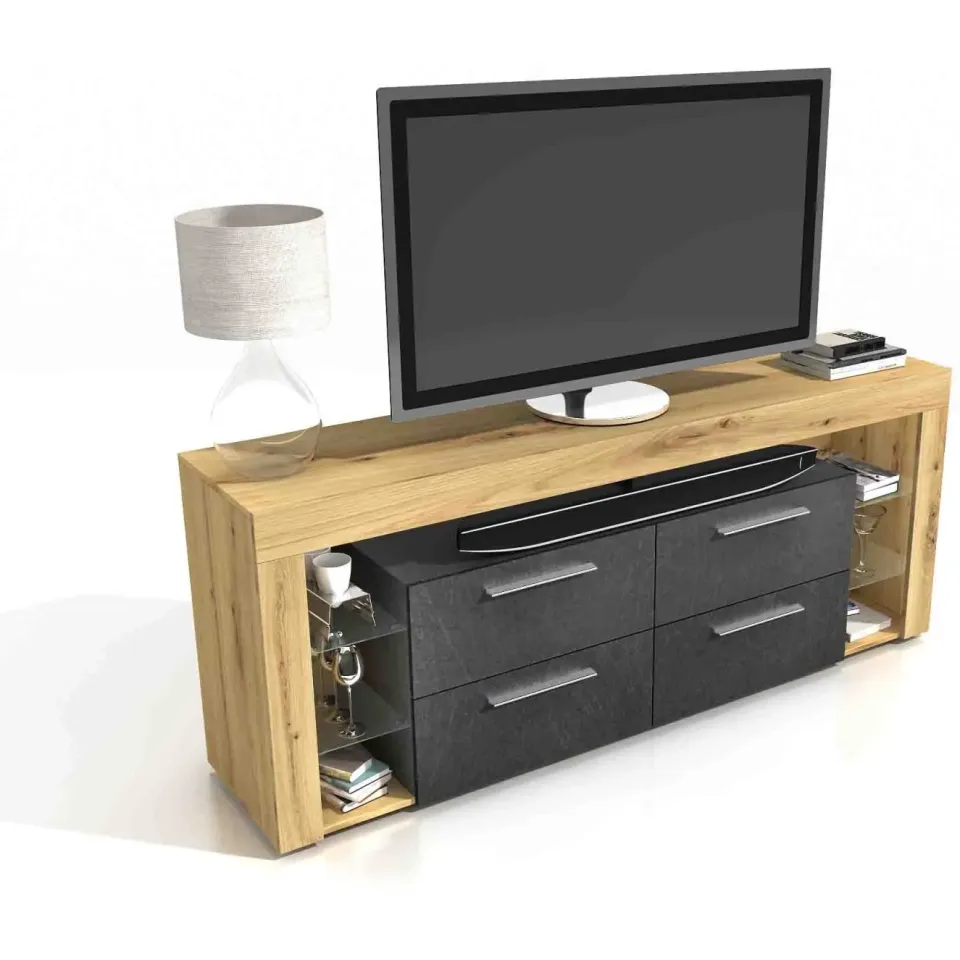 tv-meubel Enrico Artisan eiken, foto 2