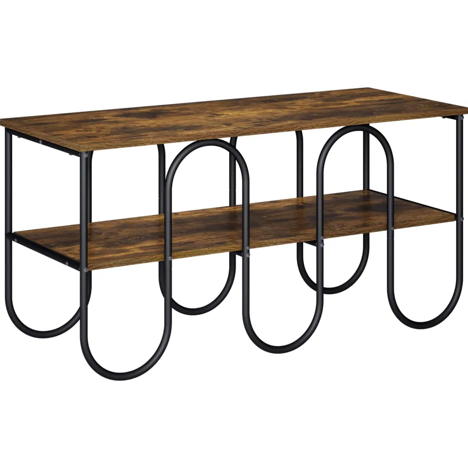 vidaXL TV-standaard 100 x 40 x 50 cm Gerookt eiken Bewerkt hout, foto 3
