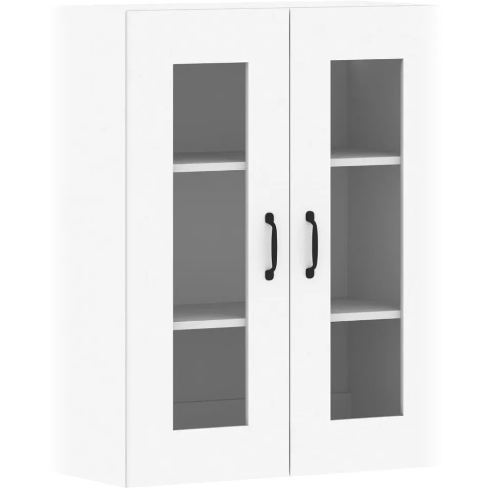 vidaXL Hangkasten 2 st bewerkt hout wit, foto 4