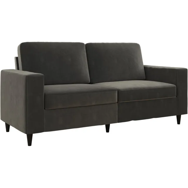 Notio Living Cooper-Sofa 3-zits - Grijs Fluweel