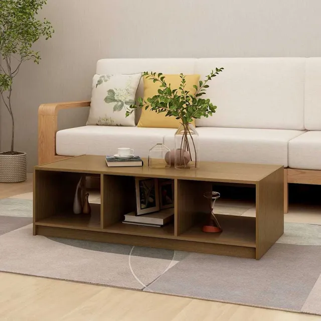 vidaXL Salontafel 110x50x34 cm massief grenenhout honingbruin bruin, foto 2