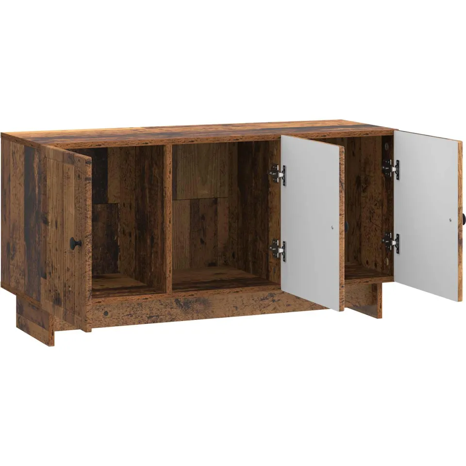 vidaXL TV-kast 99 x 34,5 x 50 cm Oud hout Bewerkt hout bruin, foto 4