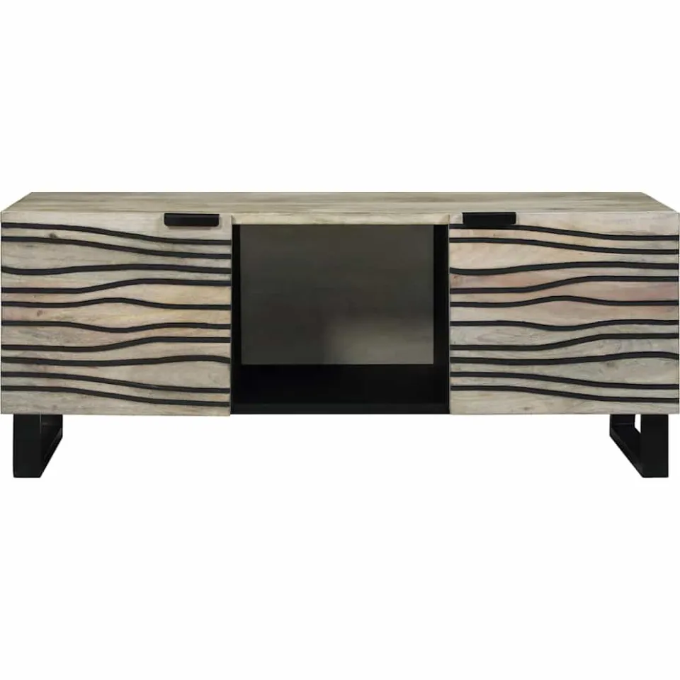 vidaXL Salontafel Wit 100 x 54 x 40 cm Bewerkt hout, foto 3