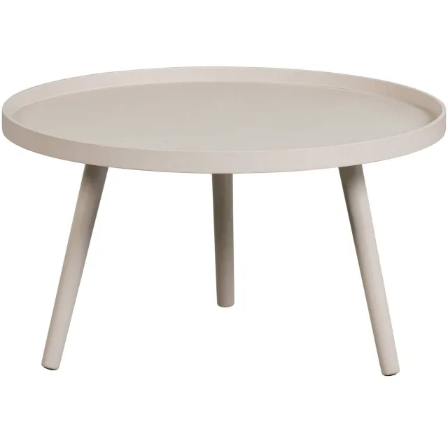 WOOOD Mesa Bijzettafel L - Hout - Antique Beige - 34x60x60 sand