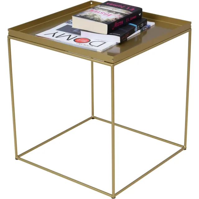 FutuStal Staal - Salontafel - Goud - Vierkant