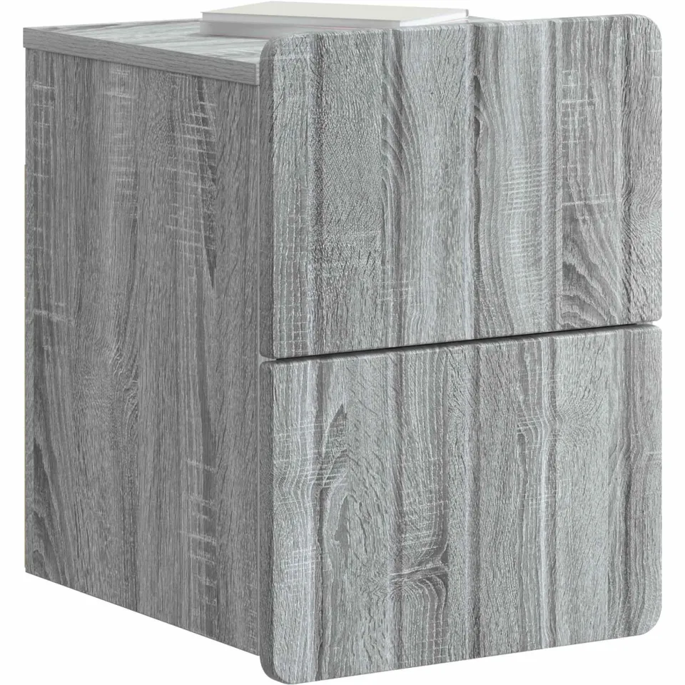 vidaXL Wandbeugel Bedkast 2 st Grijs sonoma 33 x 34,5 x 43 cm, foto 3