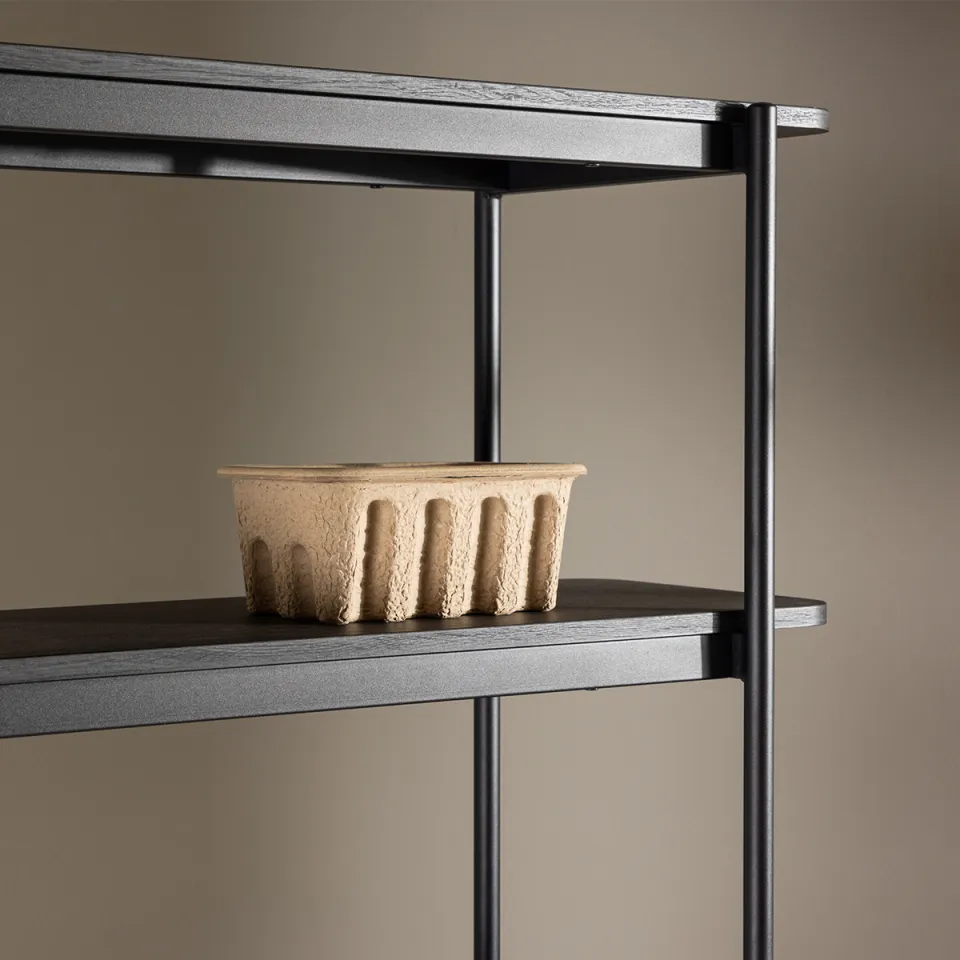 Nest living Werner houten boekenkast zwart - 120 x 190 cm, foto 5